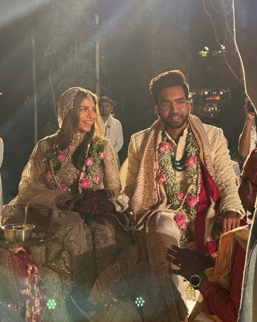 Sharmin Segal and Aman Mehta's Fairytale Wedding Reception 2 Sharmin Segal and Aman Mehta Wedding Pic