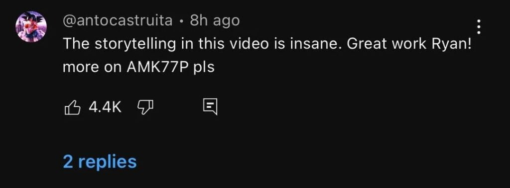 AMK77P YouTube Comments